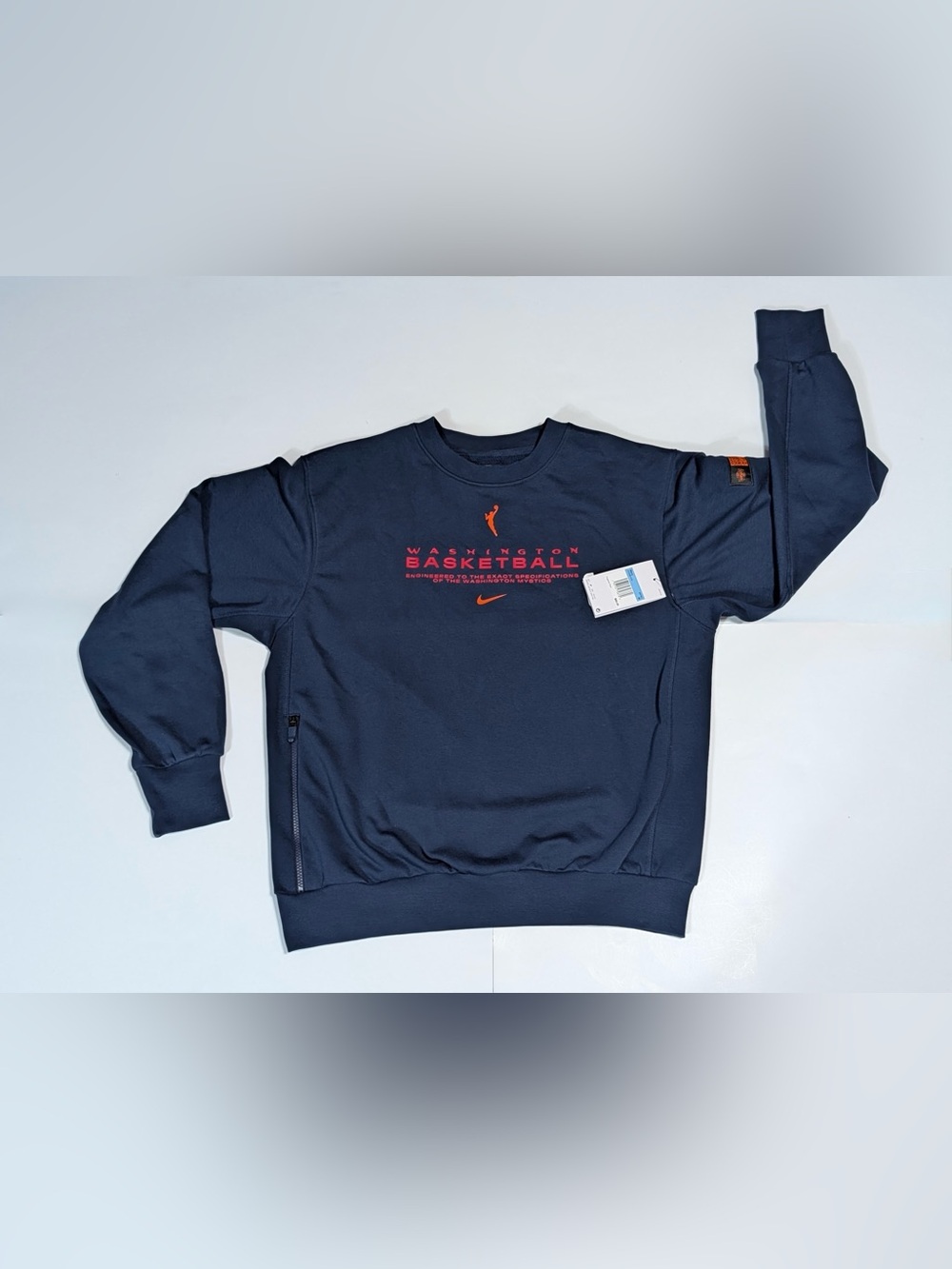 Nike Men's Dri-fit WNBA Washington Mystics Crew Sweatshirt DV2395-419 size M NEW